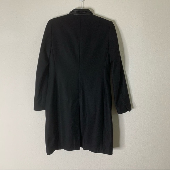 All Saints womens Black Wool one button Leni Coat 6 - Picture 11 of 12